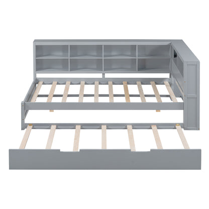 Wooden Twin Daybed Gray