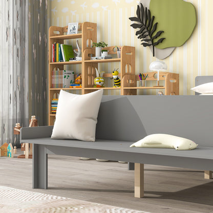Full Bed with Bench Grey
