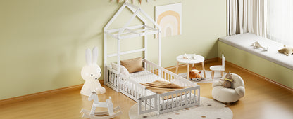 Wooden Twin Bed with Clothes Drying Rack Pink
