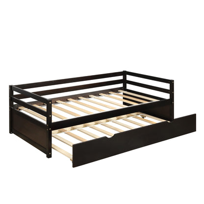 Espresso Twin Daybed with Trundle