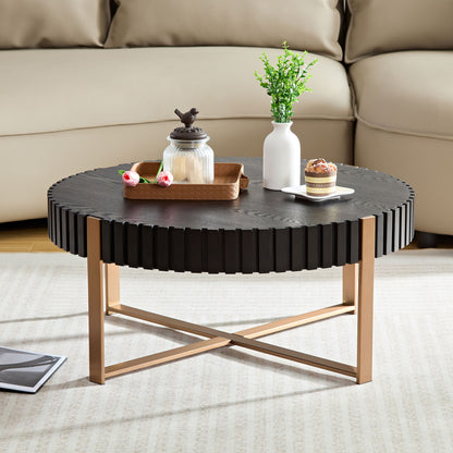 Drum Coffee Table Black