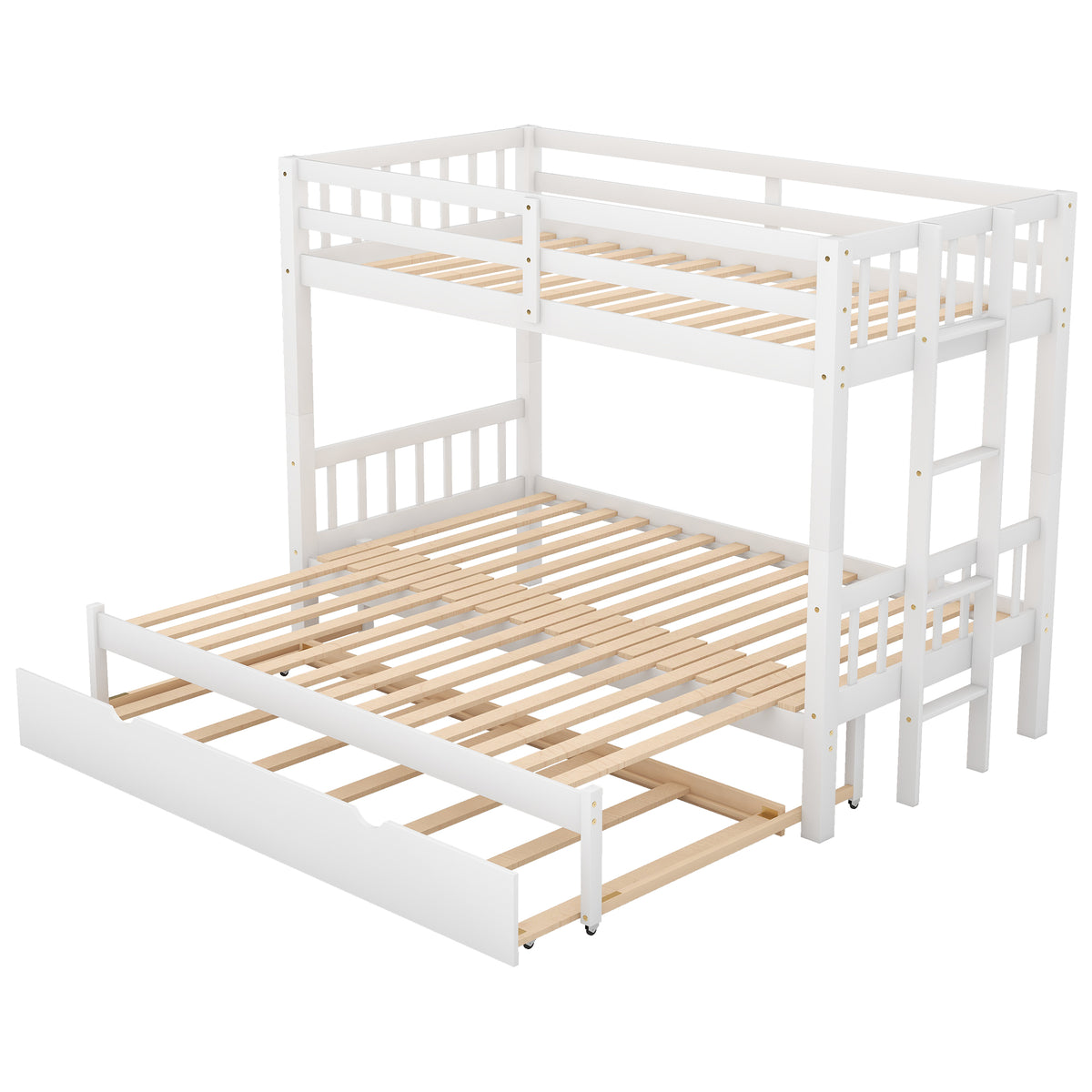 Pull-Out Bunk Bed White