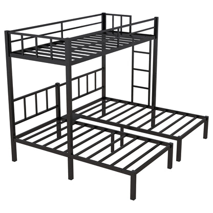 Triple Bunk Bed Black
