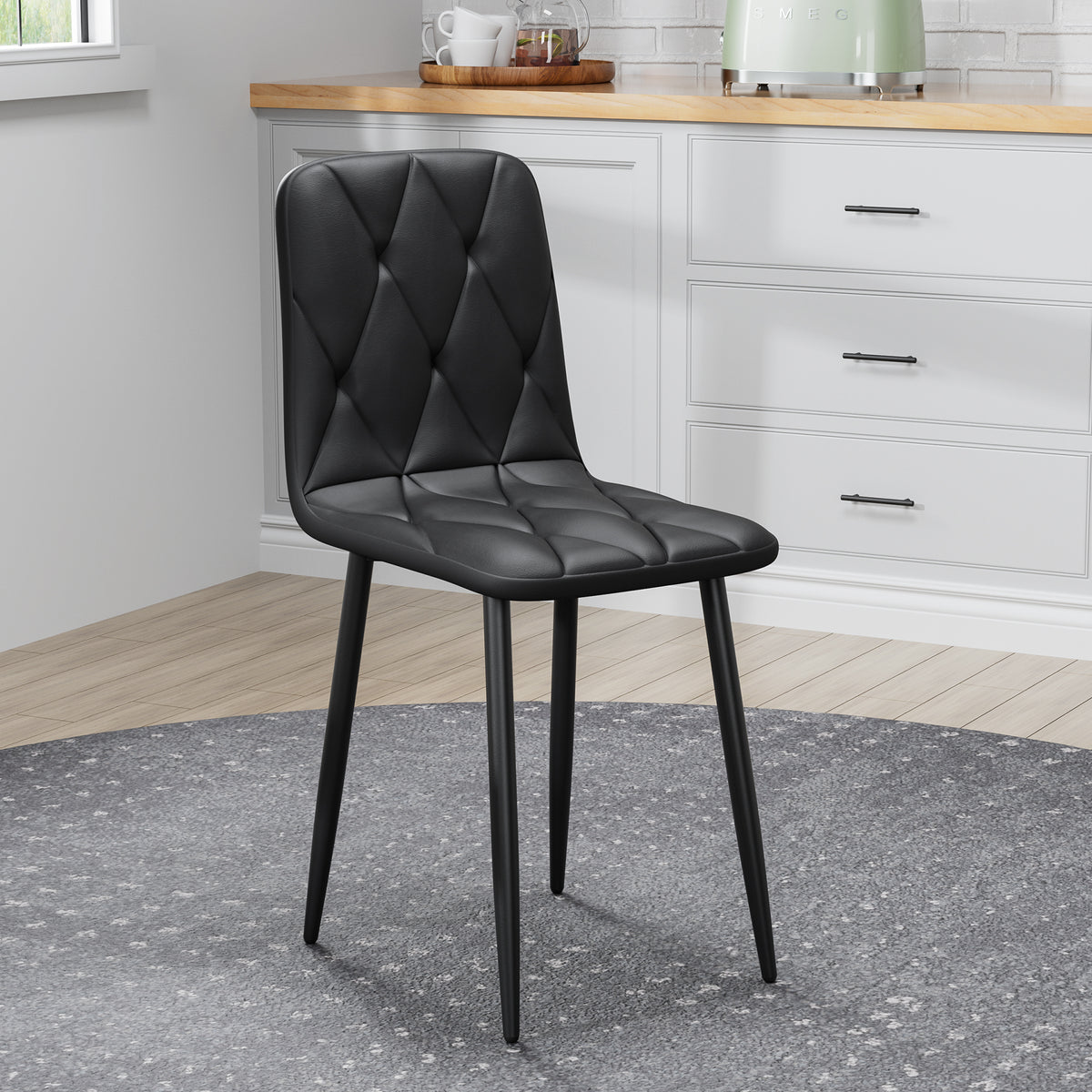 Modern Dining Chairs Set of 4 Gray
