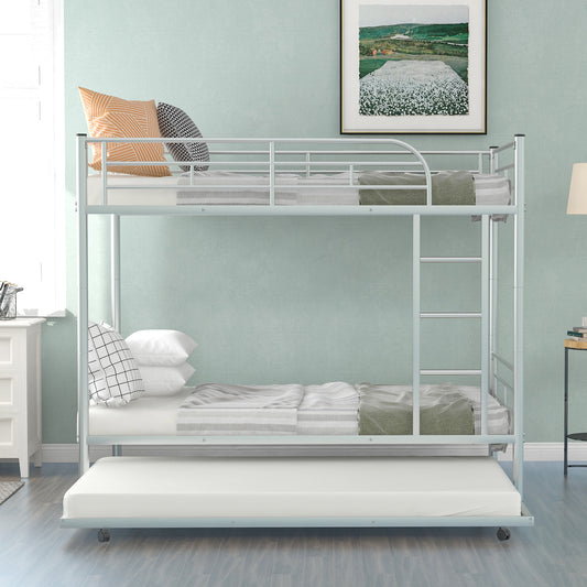 Twin Over Twin Bunk Bed White