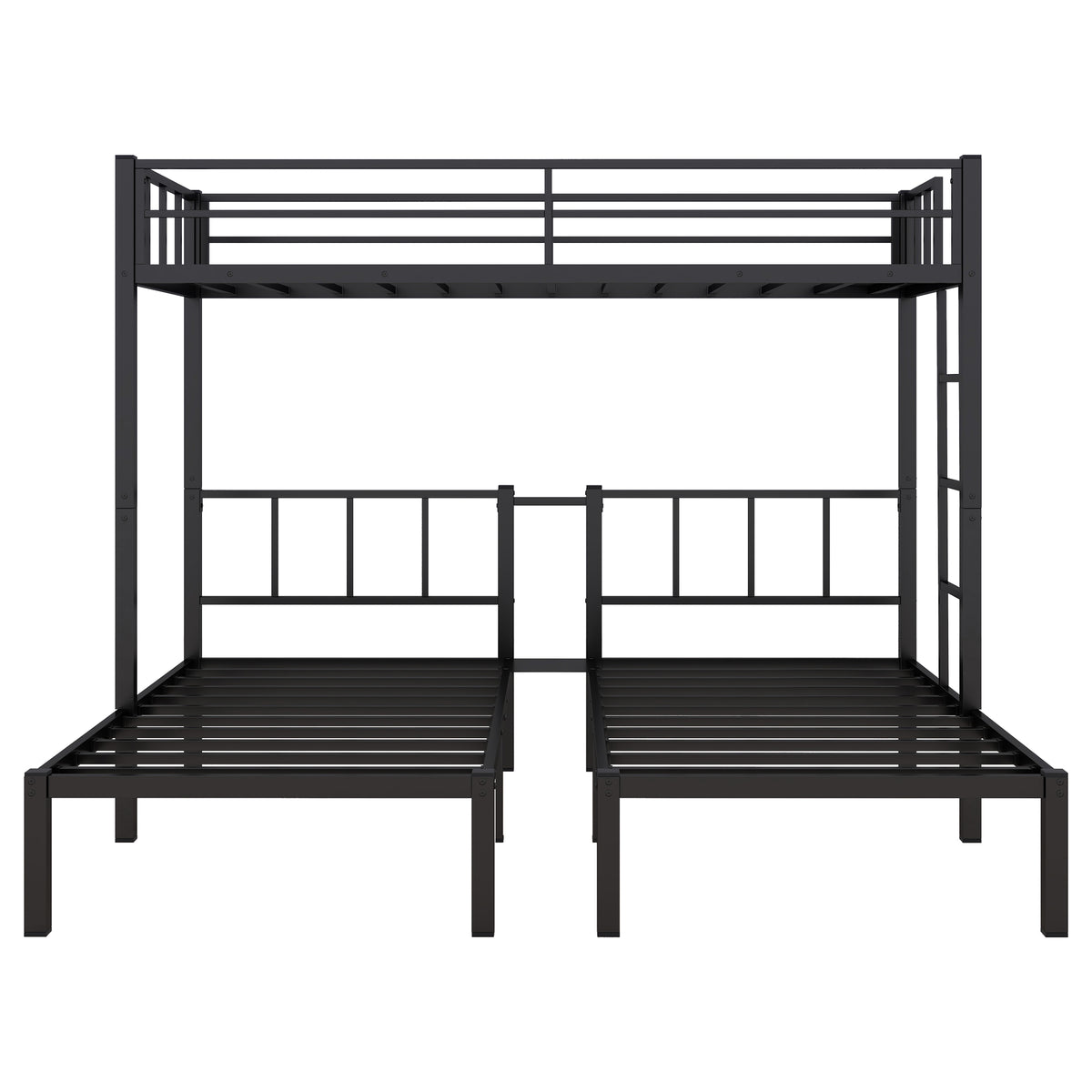 Triple Bunk Bed Black