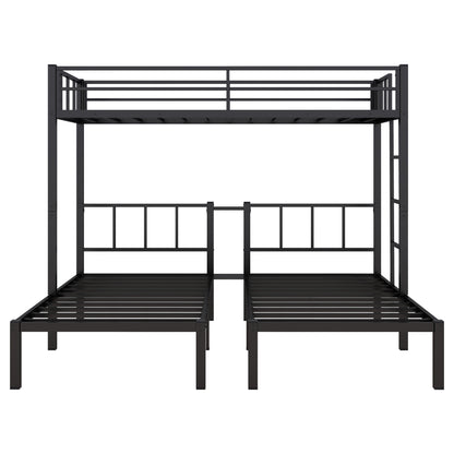 Triple Bunk Bed Black