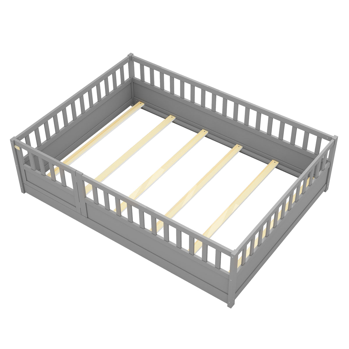 Montessori Floor Bed Gray