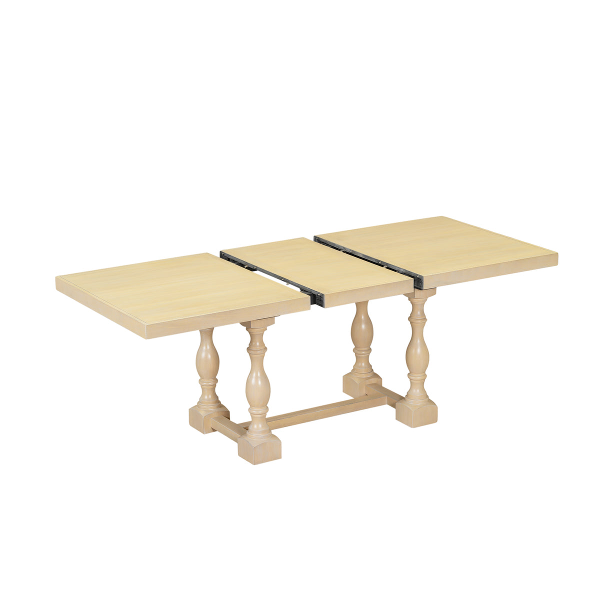 Traditional Extendable Dining Set (6 pcs) – Natural