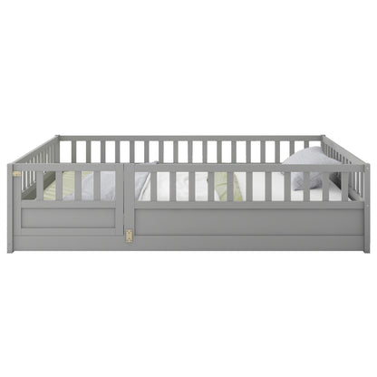 Montessori Floor Bed Gray