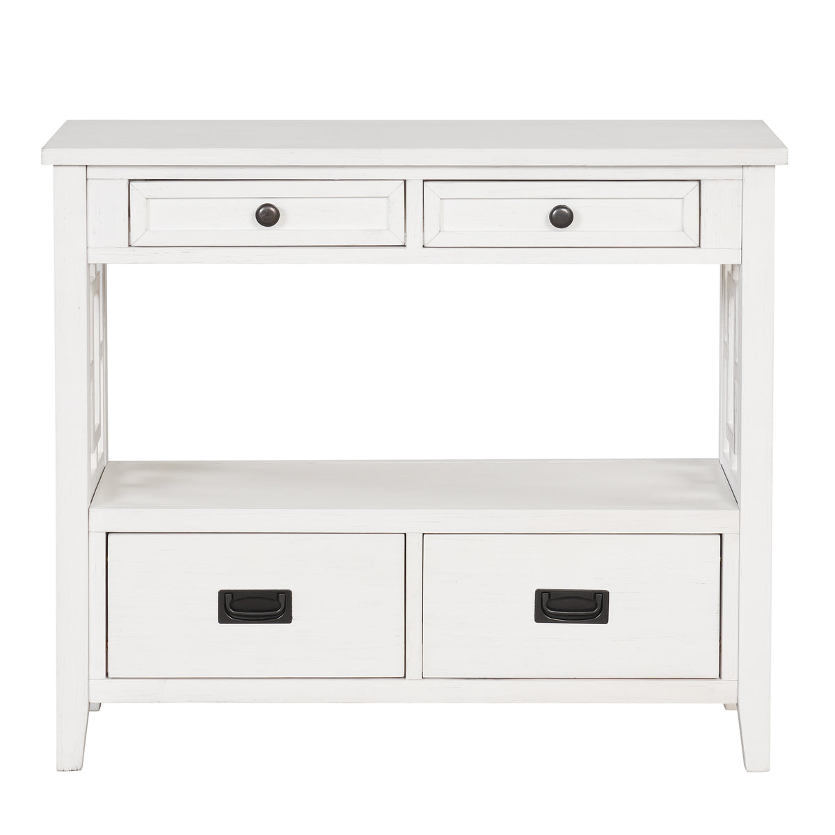 Farmhouse Console Table Antique White
