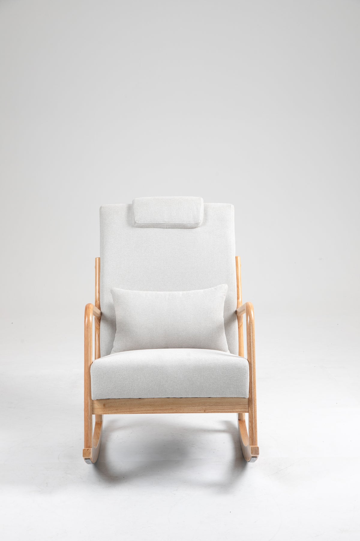 Upholstered Rocking Chair Beige