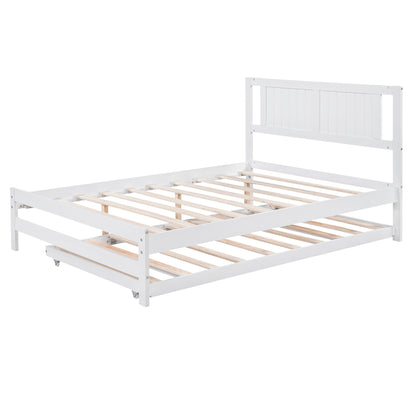 Adjustable Platform Bed Frame White