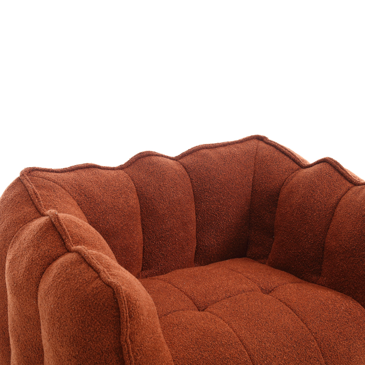 Bean Bag Chair with Footstool Gray