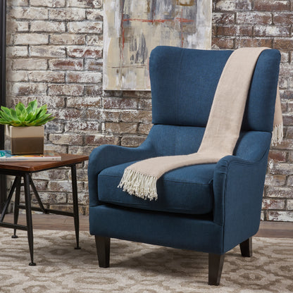Hi-Back Quentin Sofa Chair Beige Linen