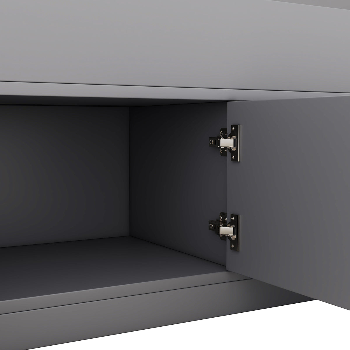Twin Captain Platform Bed Gray