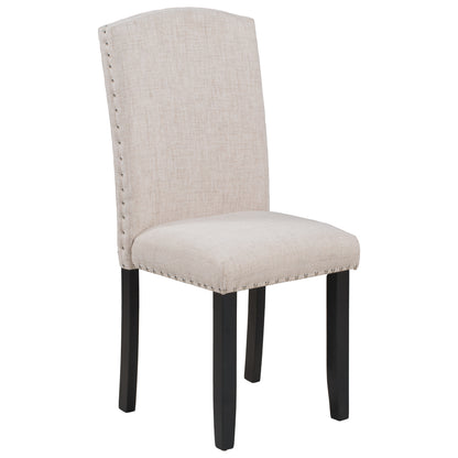 6-Piece Modern Dining Set – White Finish