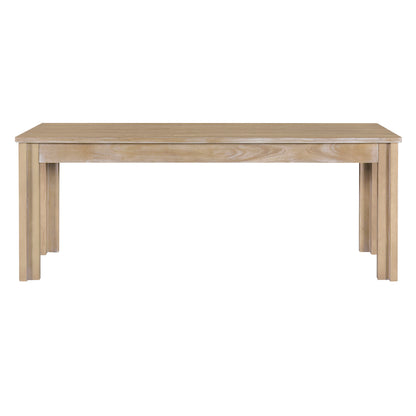 Retro Dining Set (3 pcs) – Natural Wood