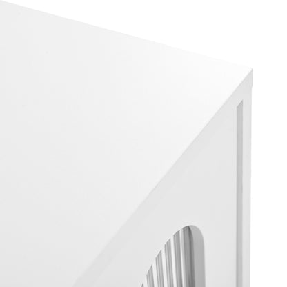 Cream Gloss LED TV Stand – 80”
