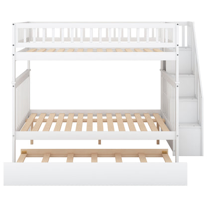 Full Over Full Bunk Bed White