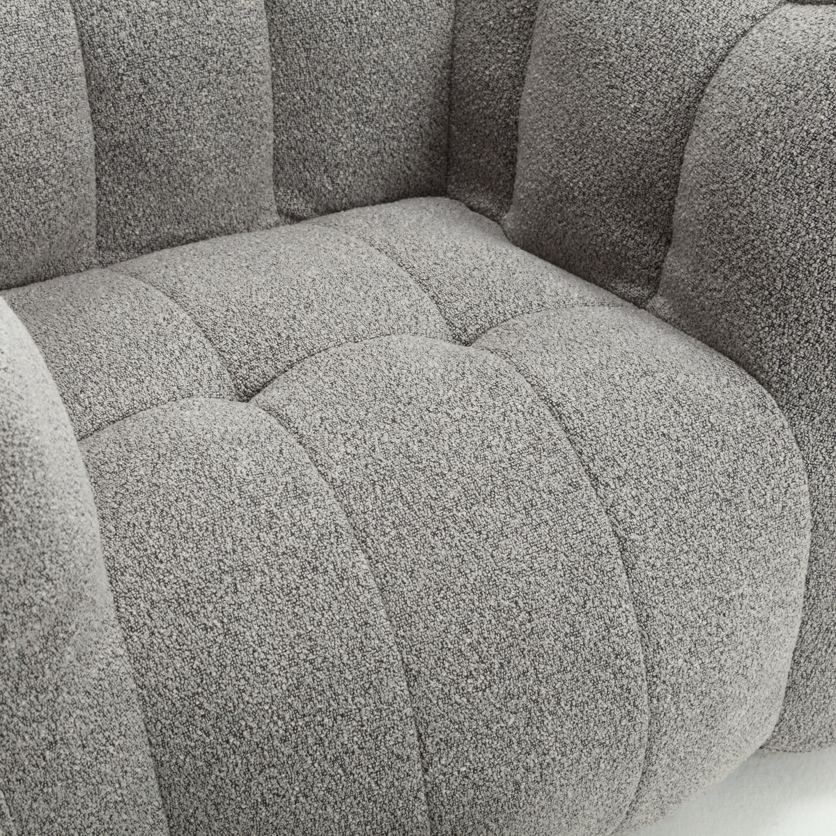 Soft Bean Bag Chair – Beige High-Resilience Foam