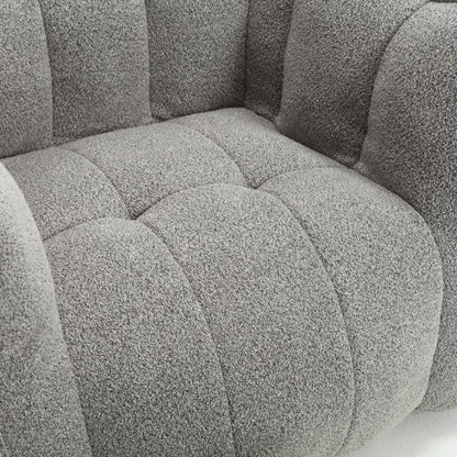 Soft Bean Bag Chair – Beige High-Resilience Foam
