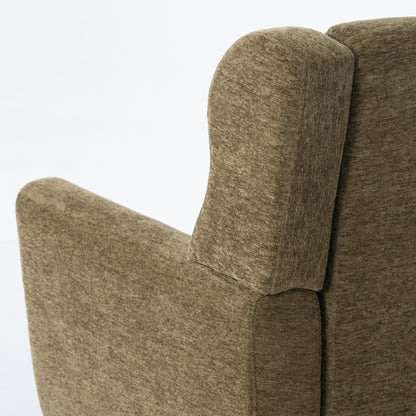 Upholstered Modern Accent Chair Foam Filled Gray