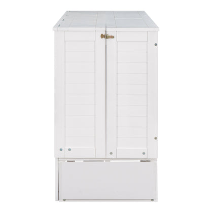 Queen Murphy Bed White