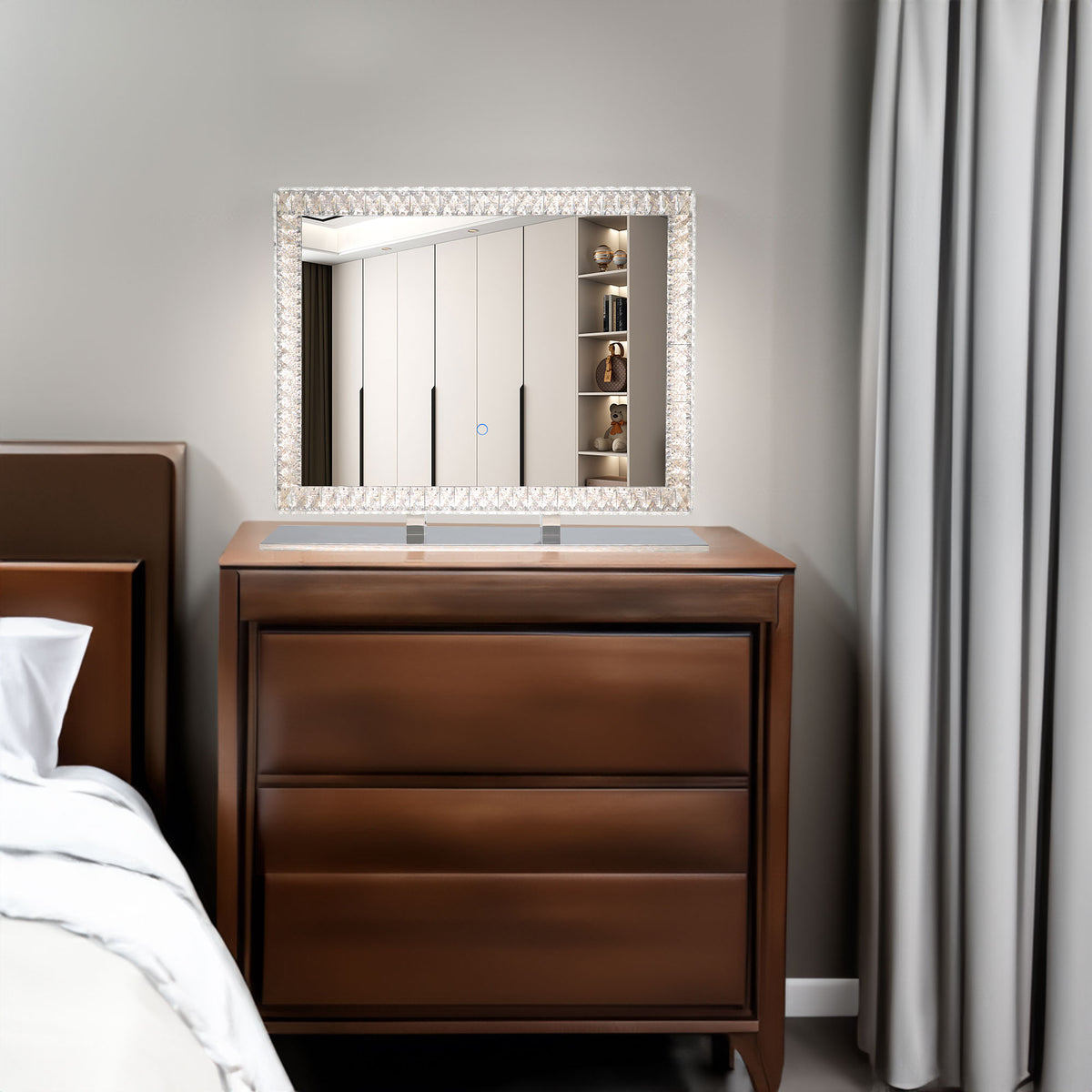 LED Crystal Mirror Vanity Light