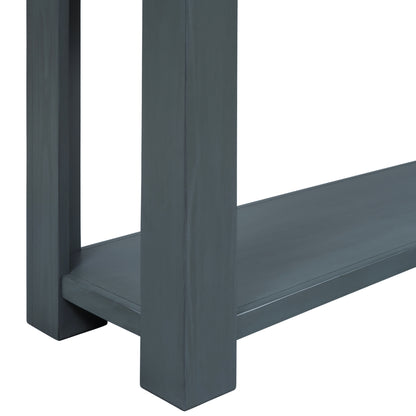 Console Table with Storage Drawers Navy