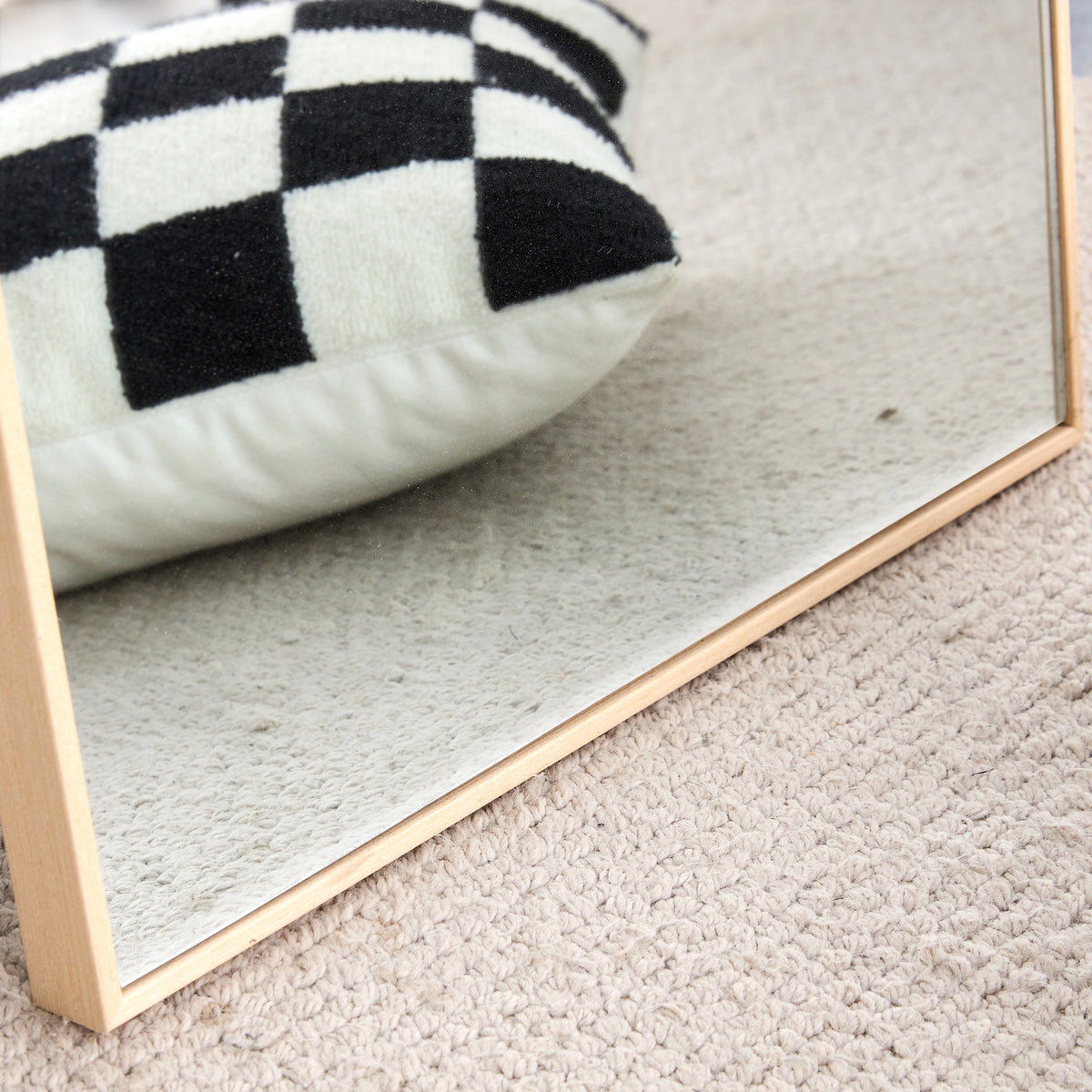 Solid Oak Vanity Mirror Set (3 pcs)