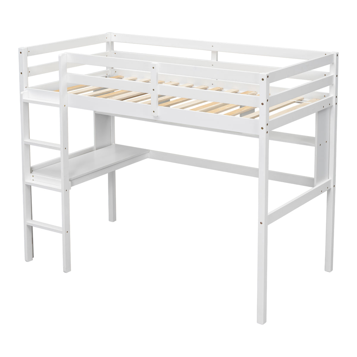 Twin Loft Bed White