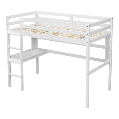 Twin Loft Bed White