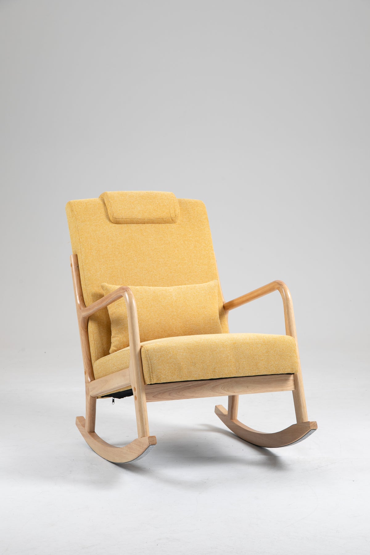 Upholstered Rocking Chair Gray