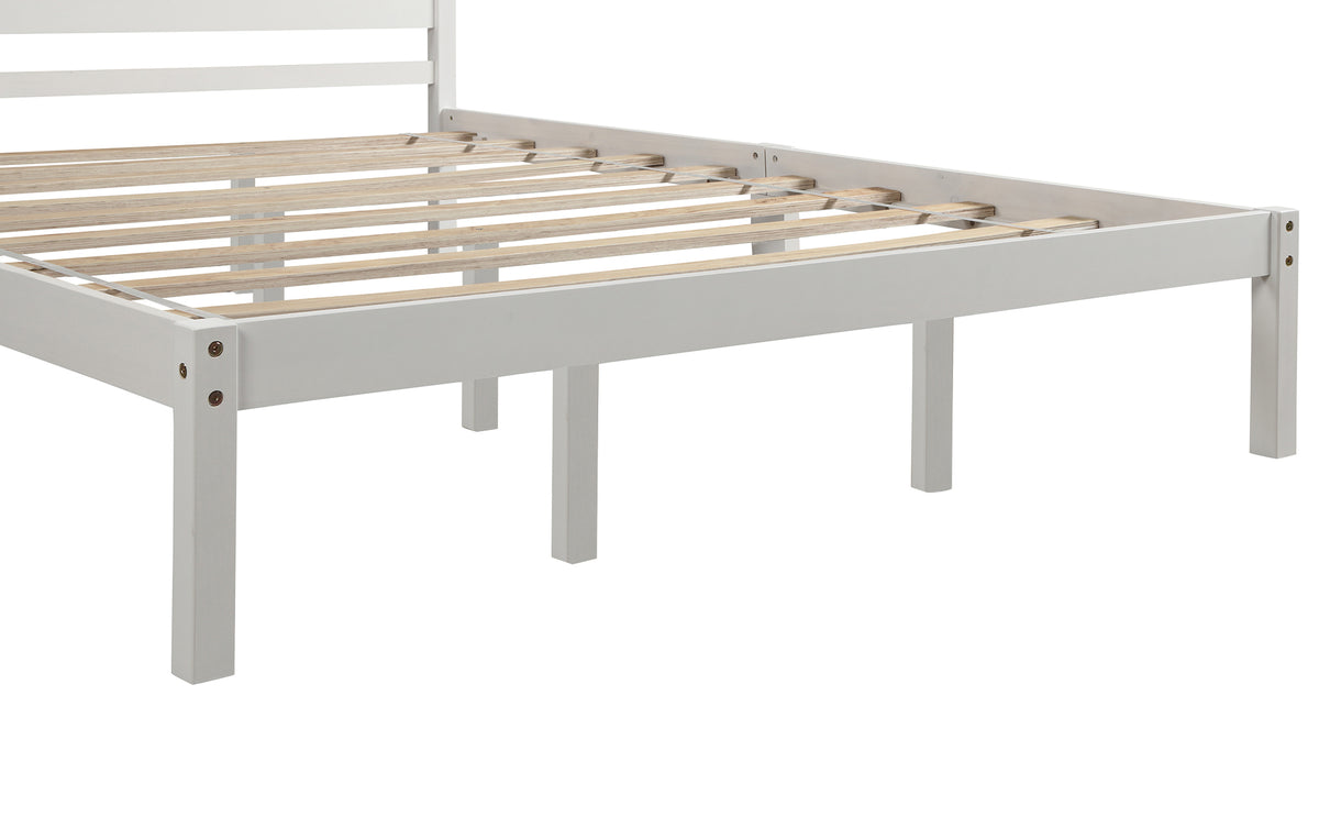 Queen Platform Bed White