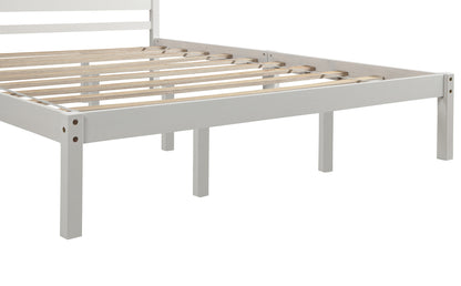 Queen Platform Bed White