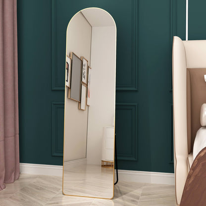 Full-Length Aluminum Alloy Wall Mirror Arched Frame