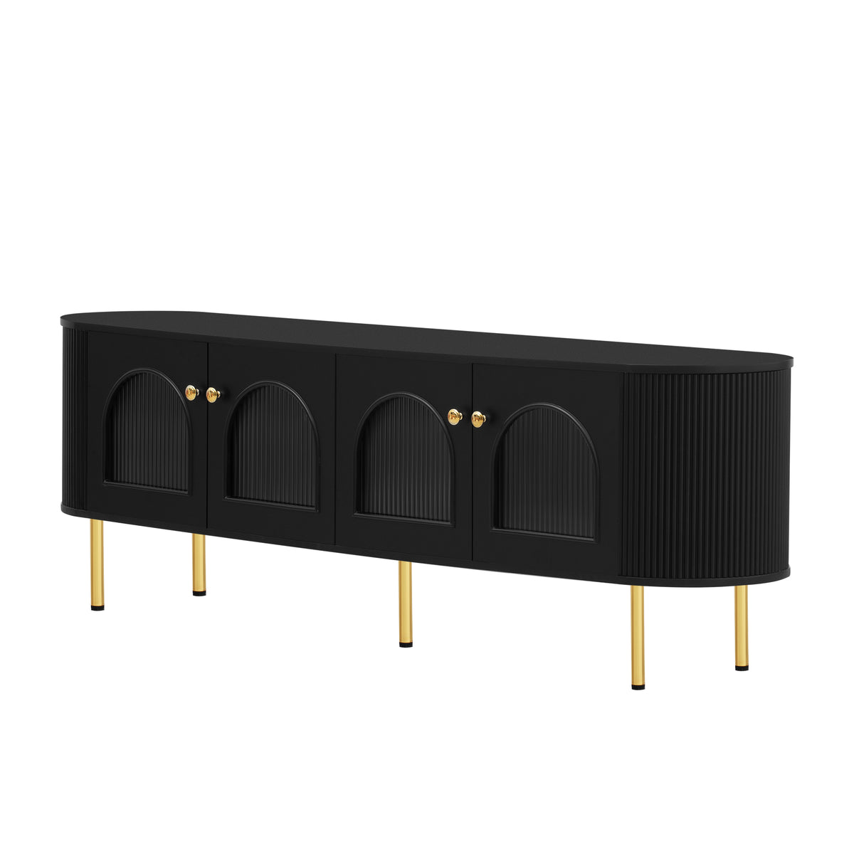 Modern TV Stand Black