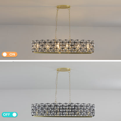 Champagne Gold Crystal Chandelier