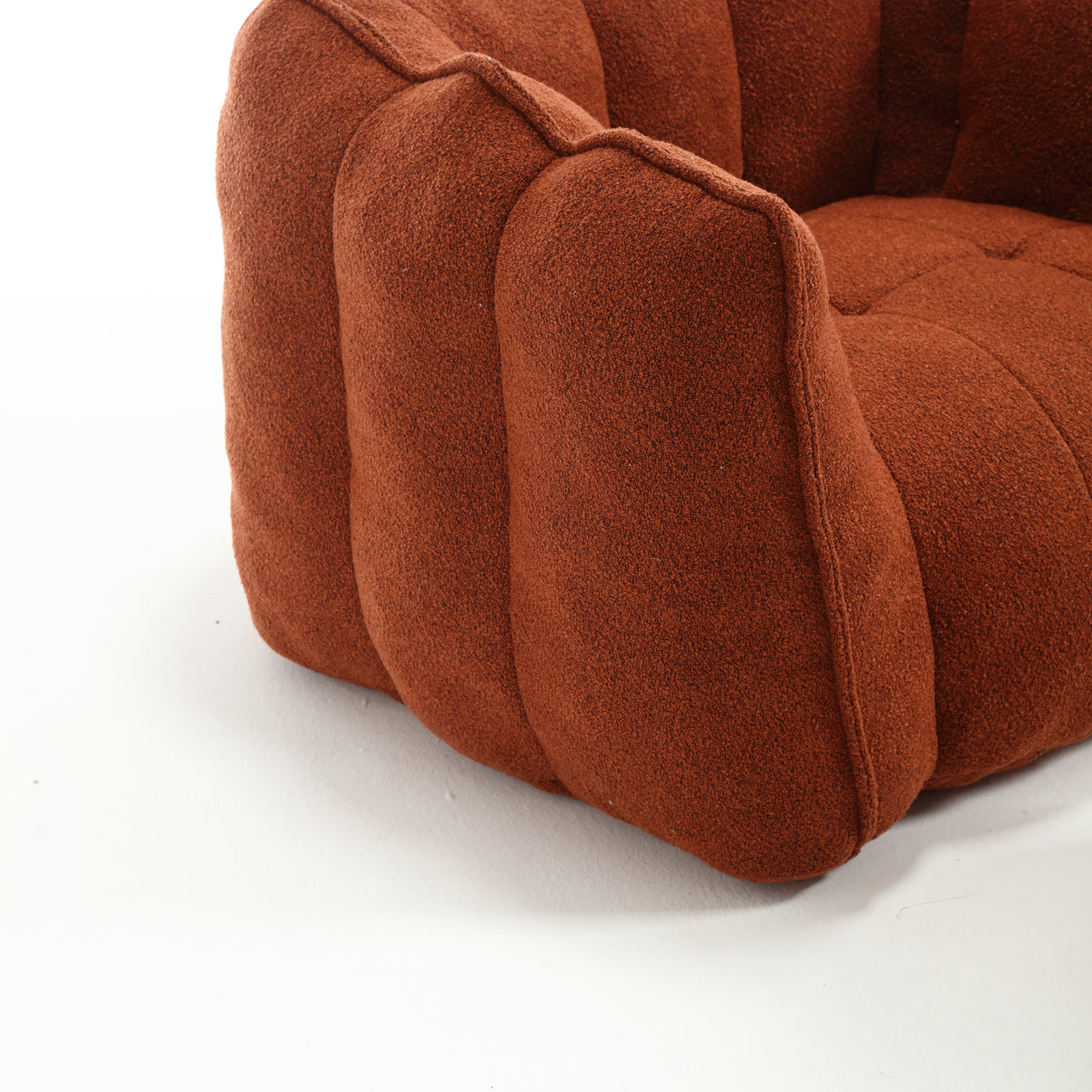 Bean Bag Chair with Footstool Gray