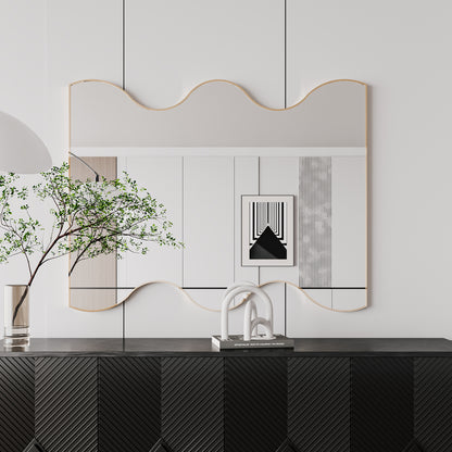 30x35” Rectangular Wall Mirror – Black Frame