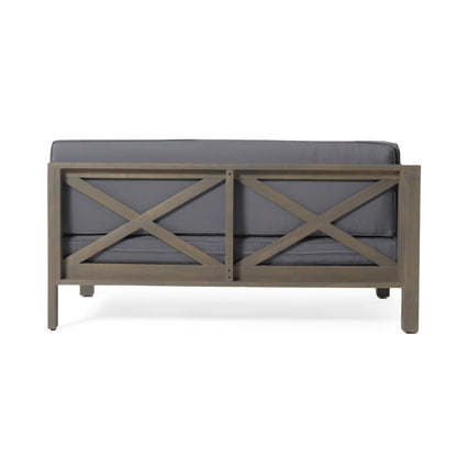 Brava Acacia Corner Bench Set