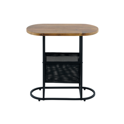 Acacia Wood Side Table Set (2 pcs)