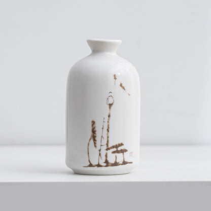 Mini Ceramic Vase Diffuser – Hydroponic Bloom Accent