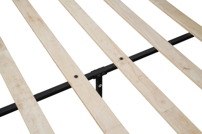 Platform Queen Bed with Storage and Support Frame