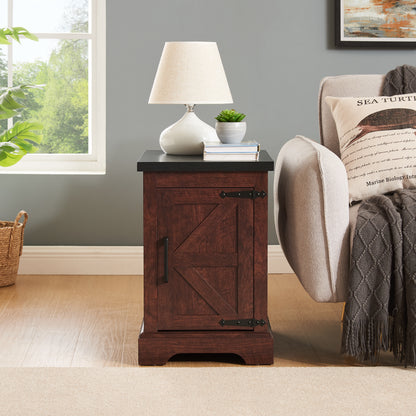 Farmhouse Nightstand – Oak Finish