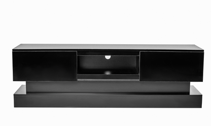 Black LED TV Stand High Gloss