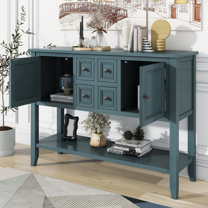 Cambridge Retro Console Desk – 4 Drawers