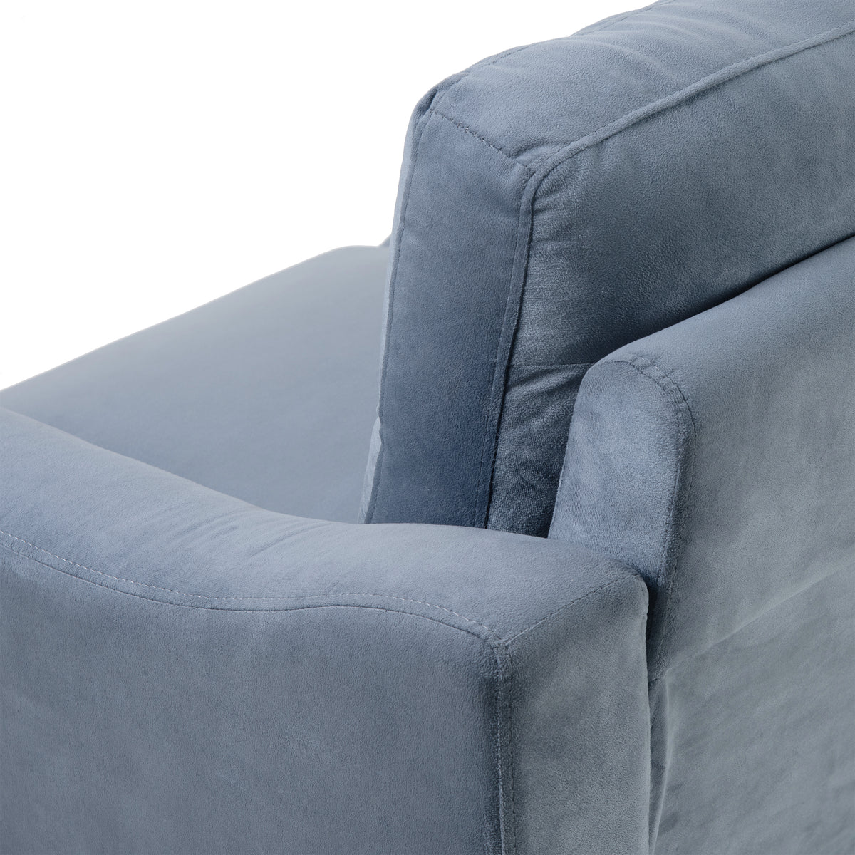 Gray Chenille Sectional Sofa