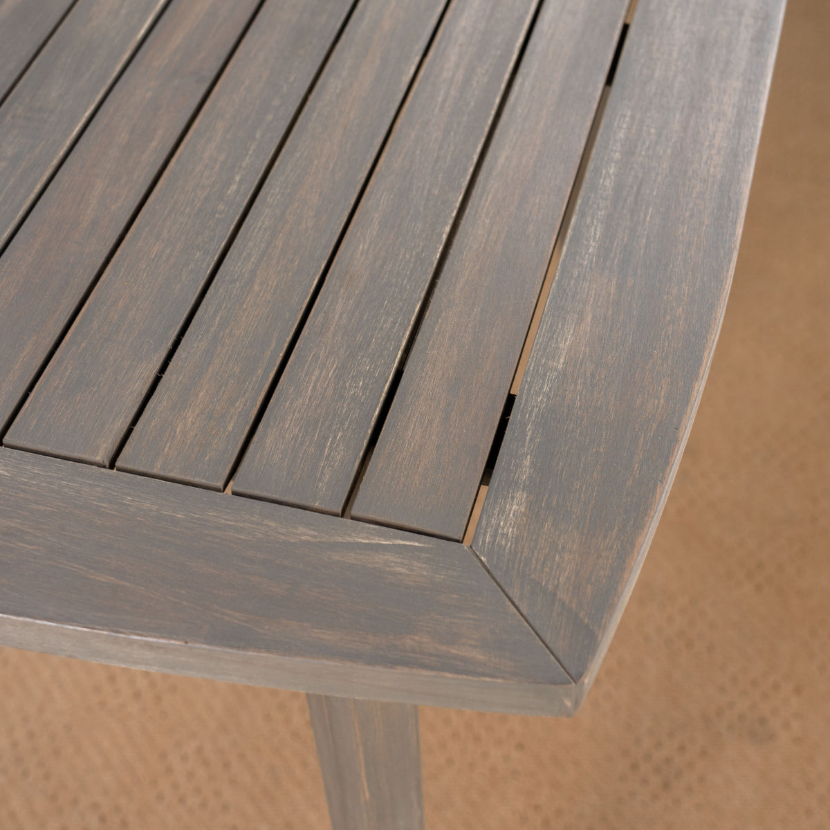 Acacia Dining Table for Outdoor Spaces Gray